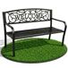Banco de jardín IRYS con patas de acero 127x62 Banco de jardín IRYS con patas de acero 127x62 Marrón