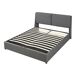 Cama matrimonio Lunner somier abatible 204x146 Cama matrimonio Lunner somier abatible 204x146 Gris Oscuro