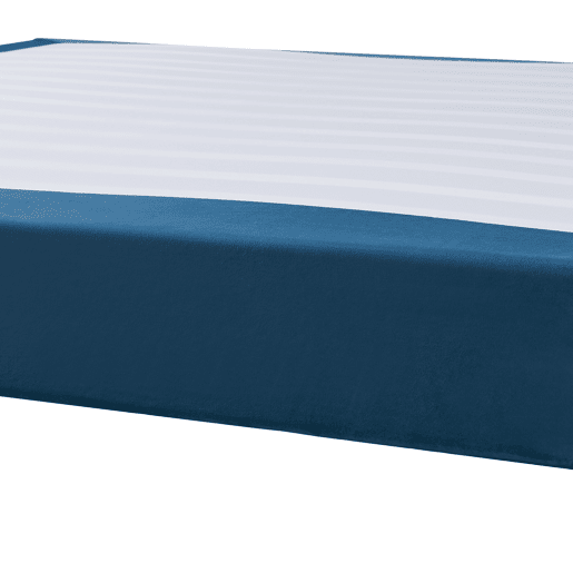 Cama de casal Lilla com colchão 180x200 cm Veludo - Azul en.casa Cama de casal Lilla com colchão 180x200 cm Veludo - Azul en.casa