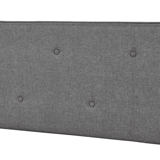 Cabeceira têxtil Tokke 160x4x52 cm - Cinzento en.casa