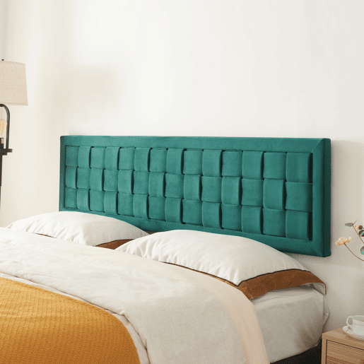 Cabeceira Tervo 180x5x45 cm veludo - Verde en.casa