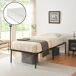 Cama de metal Vårdö con somier y colchón Cama de metal Vårdö con somier y colchón Negro