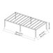 Cama de metal Vårdö con somier y colchón Cama de metal Vårdö con somier y colchón Negro