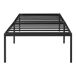 Cama de metal Vårdö con somier y colchón Cama de metal Vårdö con somier y colchón Negro