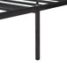 Cama de metal Vårdö con somier y colchón Cama de metal Vårdö con somier y colchón Negro