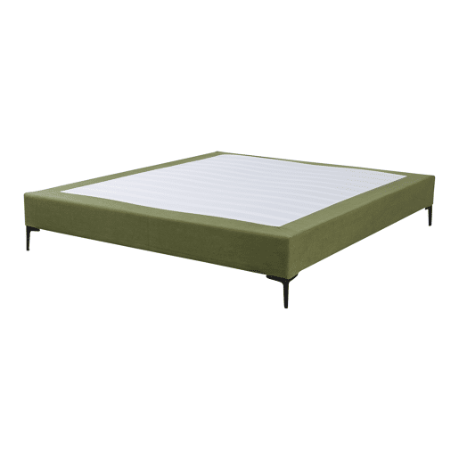 Cama de casal Lilla com estofo veludo cotelê 180x200 cm - Verde en.casa