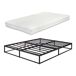 Cama de metal Trerunta con somier y colchón 205x165 Cama de metal Trerunta con somier y colchón 205x165 Negro