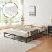 Cama de metal Trerunta con somier y colchón 205x165 Cama de metal Trerunta con somier y colchón 205x165 Negro