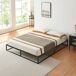 Cama de metal Trerunta con somier y colchón 205x165 Cama de metal Trerunta con somier y colchón 205x165 Negro