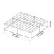 Cama de metal Trerunta con somier y colchón 205x165 Cama de metal Trerunta con somier y colchón 205x165 Negro