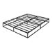Cama de metal Trerunta con somier y colchón 205x165 Cama de metal Trerunta con somier y colchón 205x165 Negro