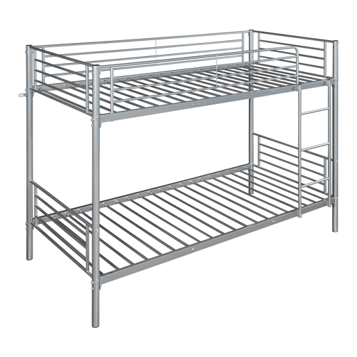 Beliche Soppsar para 2 pessoas com 2 colchões 90x200 cm - Prata en.casa Beliche Soppsar para 2 pessoas com 2 colchões 90x200 cm - Prata en.casa