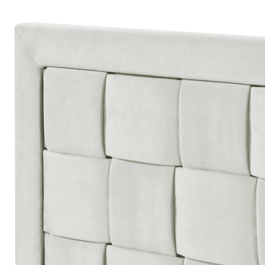 Cabeceira Tervo 160x5x50 cm veludo - Cinzento en.casa