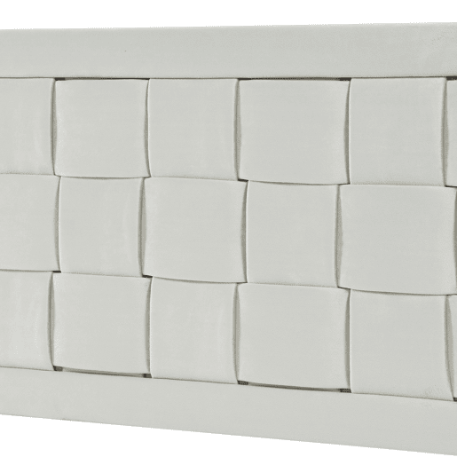 Cabeceira Tervo 160x5x50 cm veludo - Cinzento en.casa