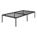 Cama de metal Vårdö con somier Cama de metal Vårdö con somier Negro