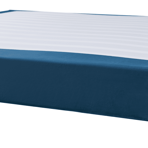 Cama de casal Lilla com estofo veludo 180x200 cm - Azul en.casa