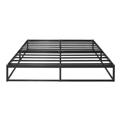 Cama metálica Trerunta com estrado e colchão 180x200 cm - Preto en.casa