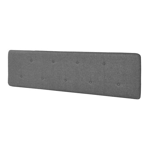 Cabeceira têxtil Tokke 180x4x48 cm - Cinzento en.casa