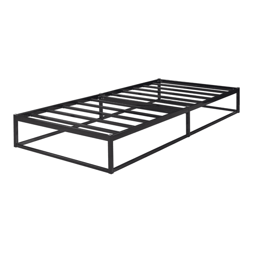 Cama metálica Trerunta com estrado 90x200 cm - Preto en.casa