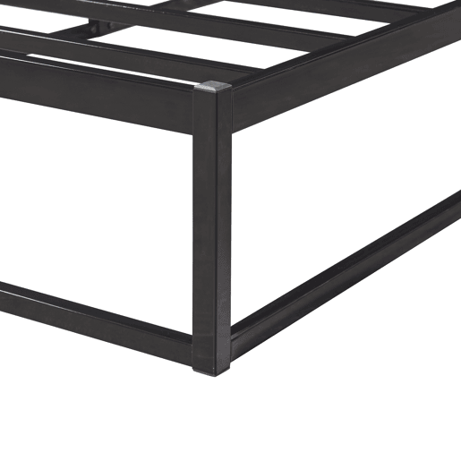 Cama metálica Trerunta com estrado 90x200 cm - Preto en.casa