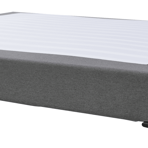Cama de casal Lilla com estofo têxtil 180x200 cm - Cinzento escuro en.casa