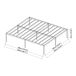 Cama de metal Vårdö con somier 205x185 Cama de metal Vårdö con somier 205x185 Negro