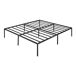 Cama de metal Vårdö con somier 205x185 Cama de metal Vårdö con somier 205x185 Negro