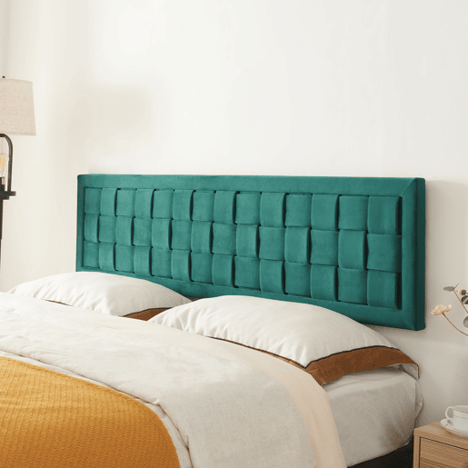 Cabeceira Tervo 140x5x50 cm veludo - Verde en.casa