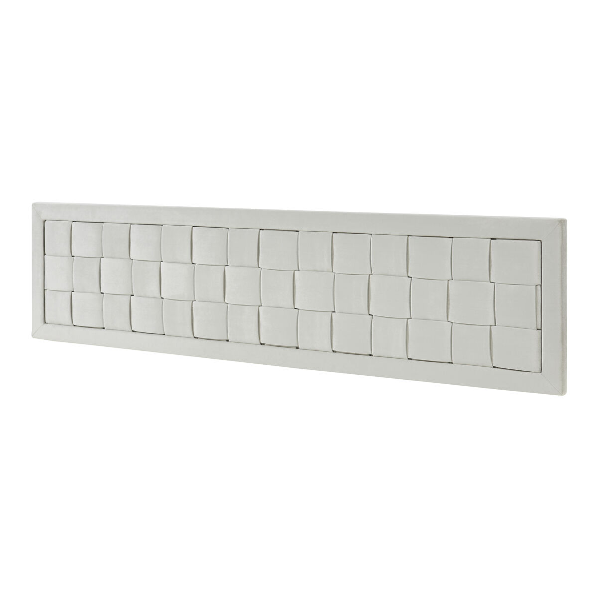 cabecero tervo 140x5x50 cm terciopelo - gris encasa
