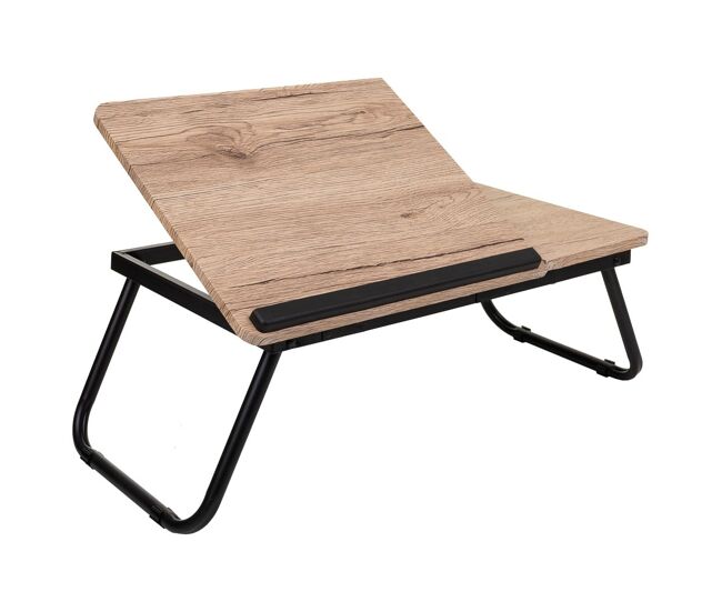 Mesa escritorio plegable marrón 61x35.5x20