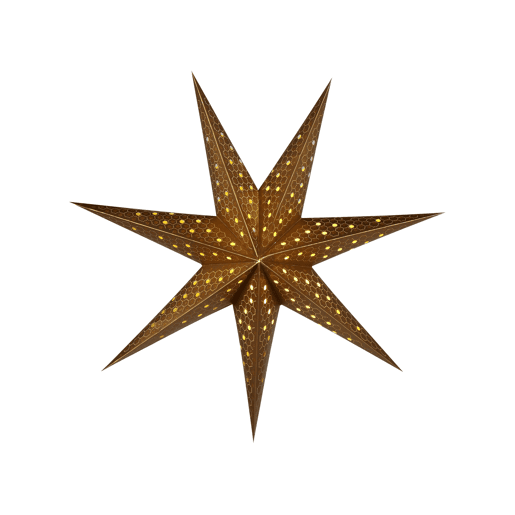 Conjunto de 4 estrelas decorativas suspensas LED multicolor 60 cm KAMET