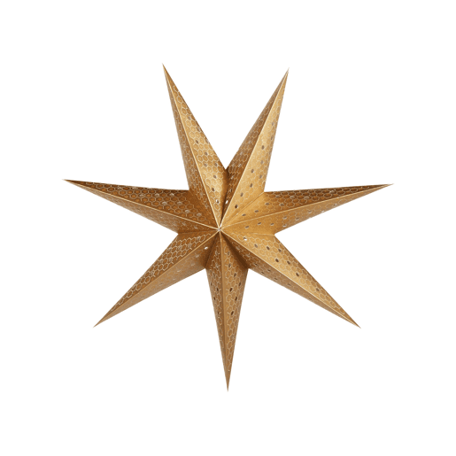Conjunto de 4 estrelas decorativas suspensas LED multicolor 60 cm KAMET