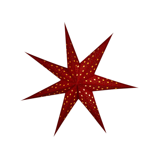 Conjunto de 4 estrelas decorativas suspensas LED multicolor 60 cm KAMET