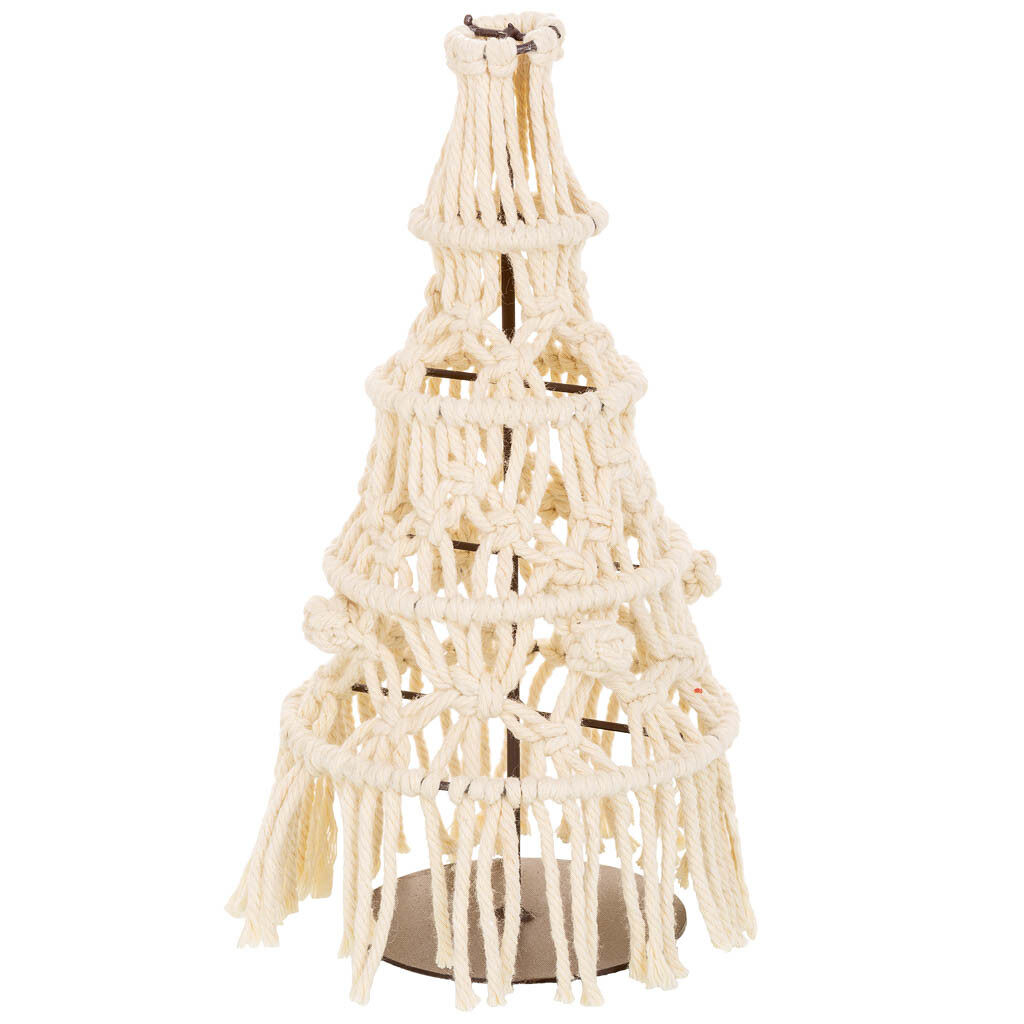 Árbol decorativo de algodón trenzado