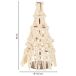Árbol decorativo de algodón trenzado Árbol decorativo de algodón trenzado Blanco