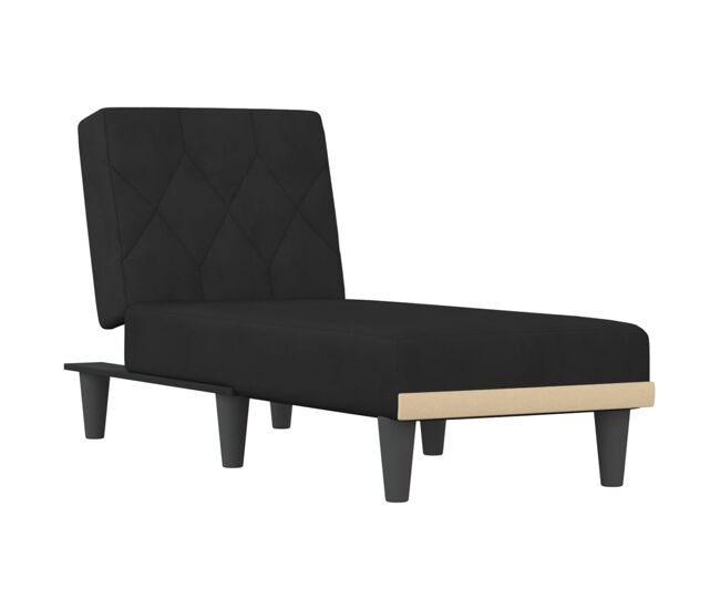 Vidaxl sofá diván de terciopelo negro