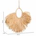 Collar decoración de pared de fibra natural Collar decoración de pared de fibra natural Marrón