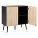 Beliani Aparador DALCROSS Beliani Aparador DALCROSS Negro/ Madera