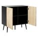 Beliani Aparador DALCROSS Beliani Aparador DALCROSS Negro/ Madera