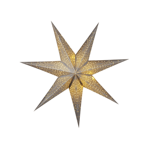 Conjunto de 4 estrelas decorativas suspensas LED multicolor 60 cm SHIVLING