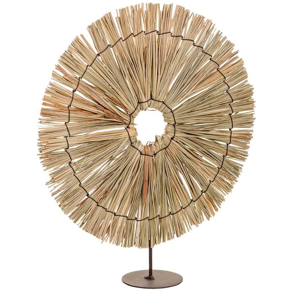 Figura decoración de fibra natural