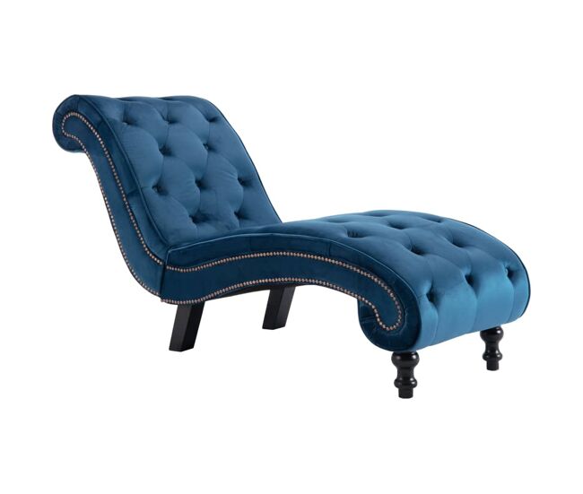 Vidaxl diván de terciopelo azul