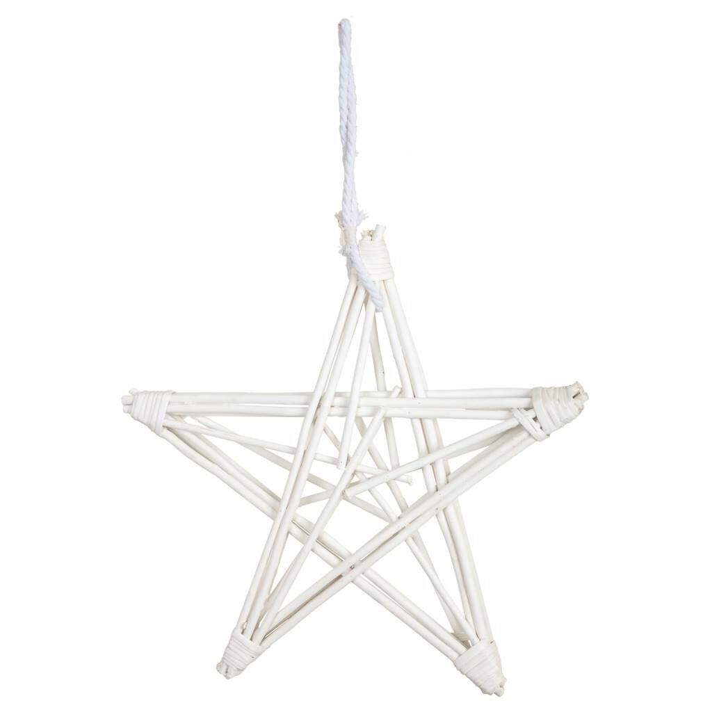 Estrella decoración de mimbre