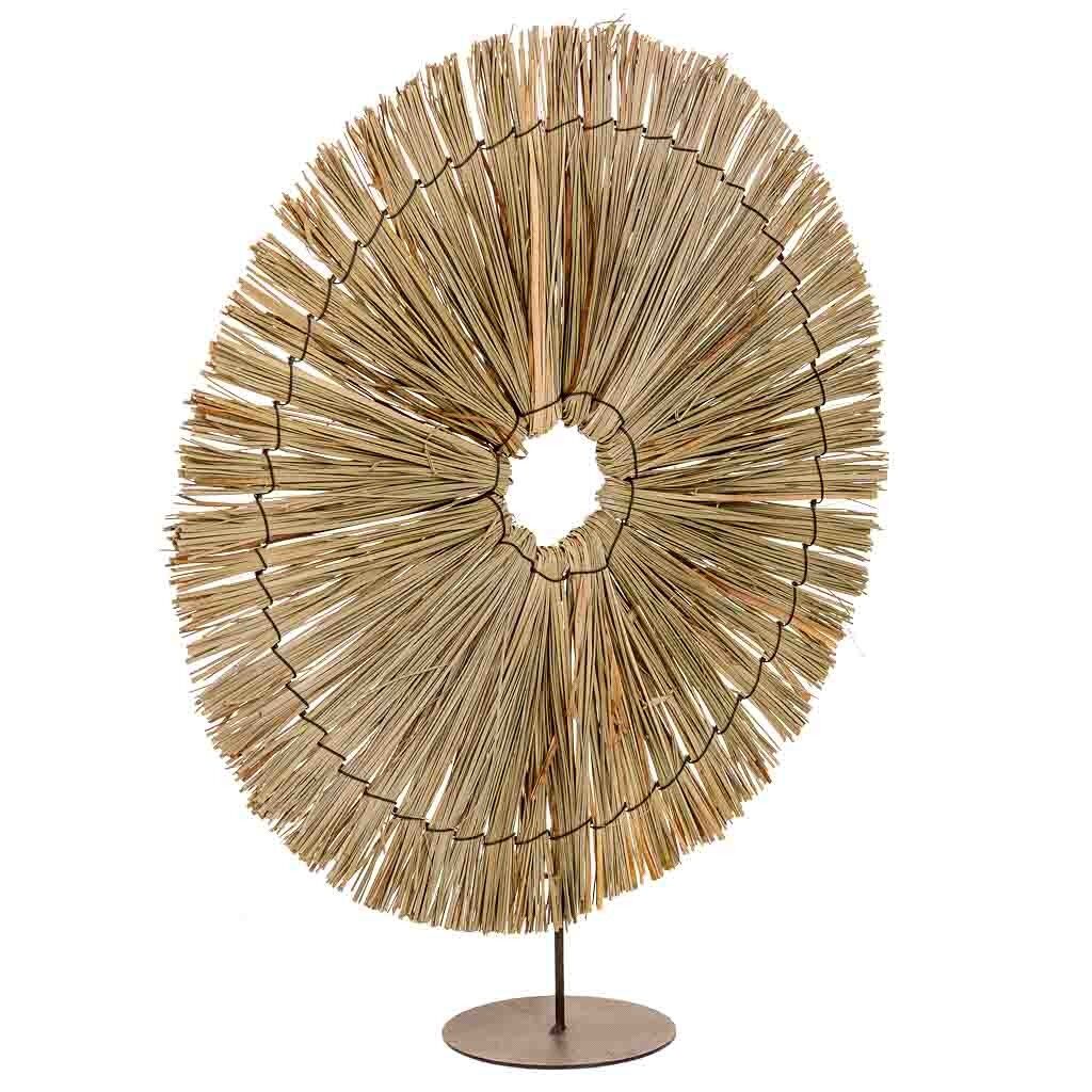 Figura decoración de fibra natural