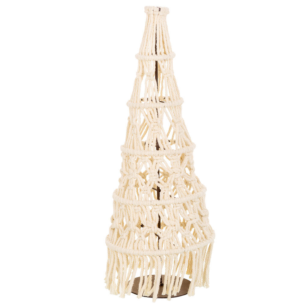 Árbol decorativo de algodón trenzado