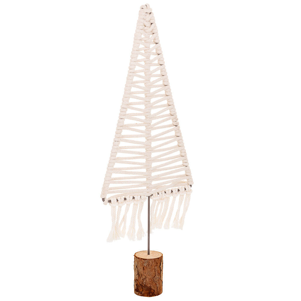 Árbol decorativo de algodón trenzado
