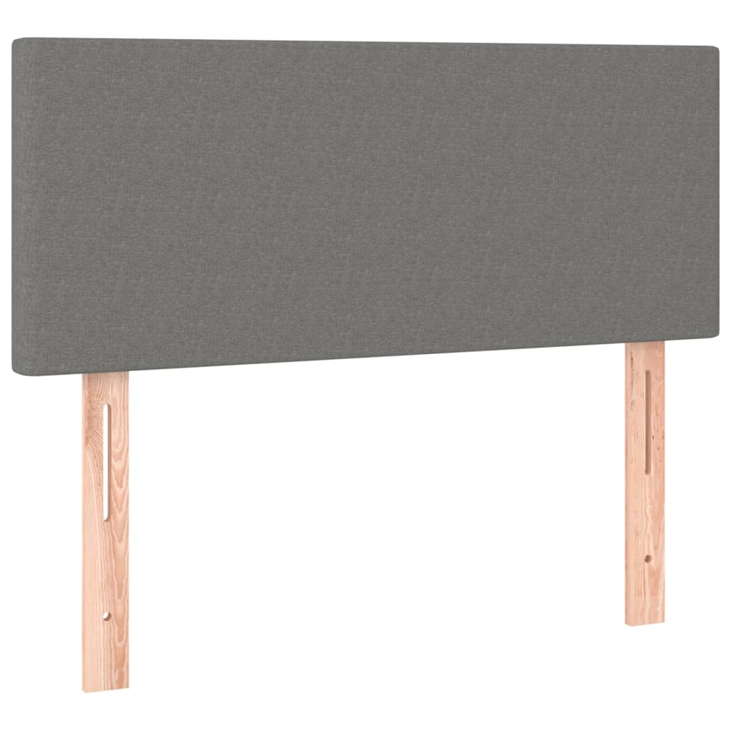 Cabecero de tela gris oscuro 100x5x78/88 cm bajo