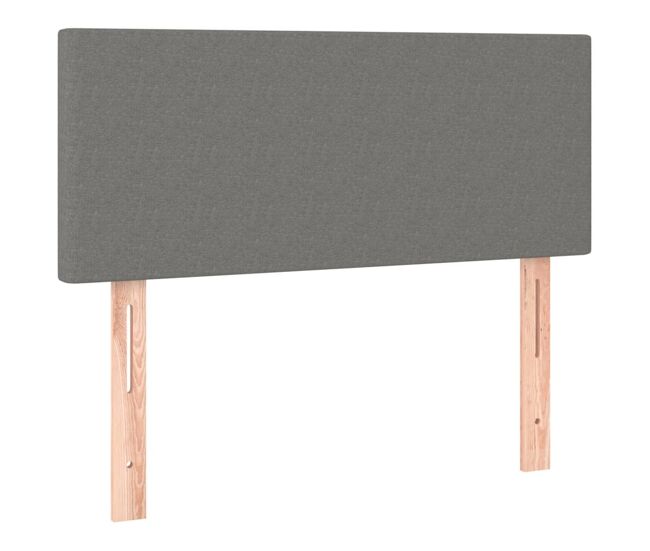 Cabecero de tela gris oscuro 100x5x78/88 cm bajo