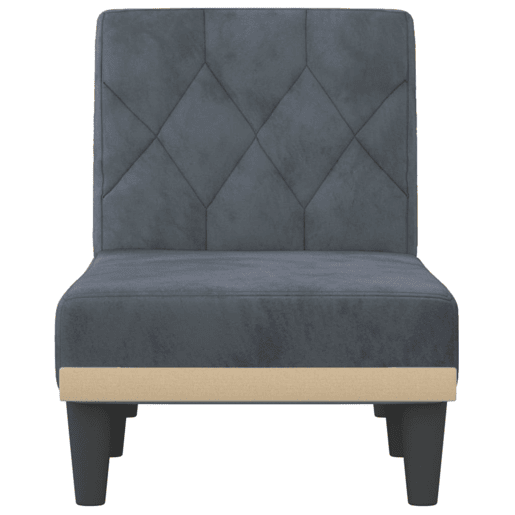 vidaXL Chaise longue veludo cinzento-escuro vidaXL Chaise longue veludo cinzento-escuro