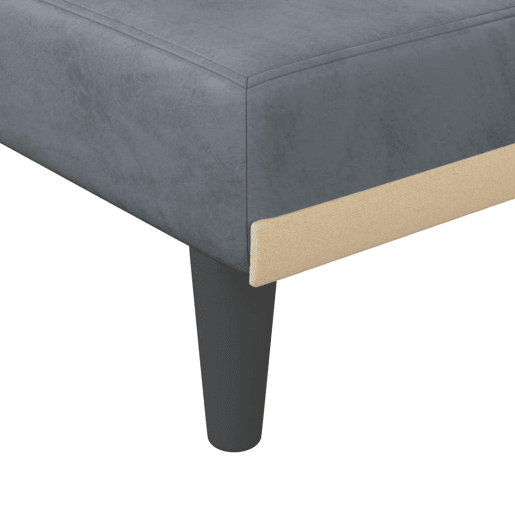 vidaXL Chaise longue veludo cinzento-escuro vidaXL Chaise longue veludo cinzento-escuro